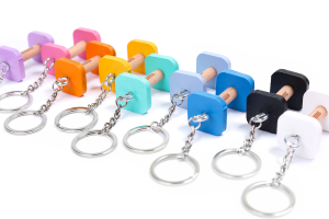 Key ring - mini dumbbell 
