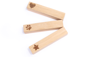 Oak stick with print - 1 pc