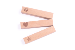 Beech stick with print - 10 pcs
