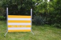 Przeszkoda obedience - biało żółta