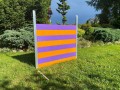 Obedience closed jump - purple and orange