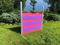 Obedience closed jump - purple and dark pink
