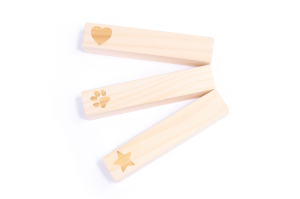 Pine stick with print - 10 pcs